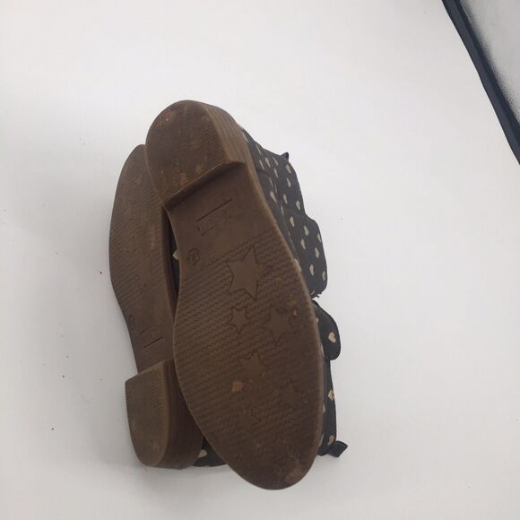 Carter's Heart Print Ankle Boots Size 12 Toddler Gray Gold Booties Kids Girls - Picture 9 of 9